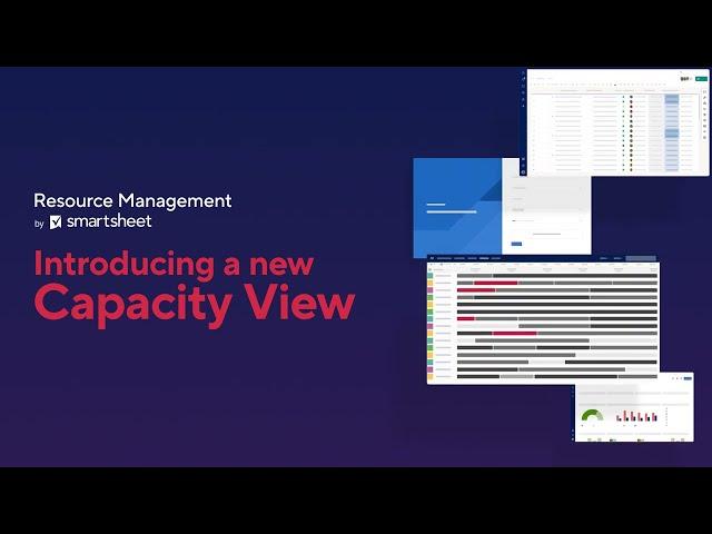 Capacity View in Resource Management by Smartsheet