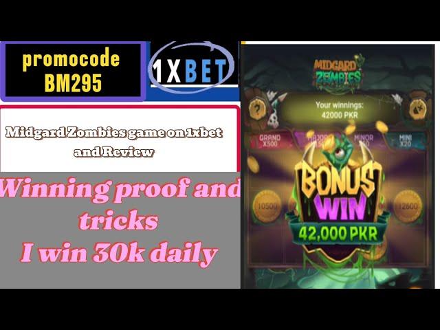 Midgard Zombies game on 1xbet | I win 30k | Promocode BM295