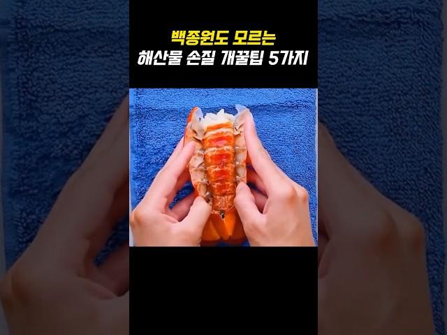 해산물 손질 개꿀팁 5가지 #꿀팁 #요리 #해산물