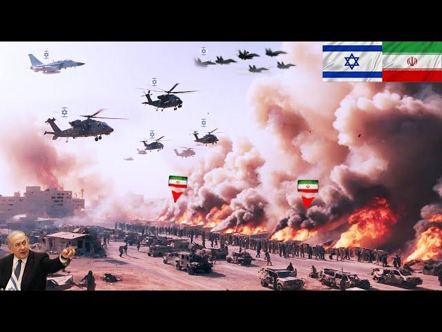 IRAN In Collapse! ISRAEL Air Force Destroy Battalions Base Of Iranian Army near G4z4!