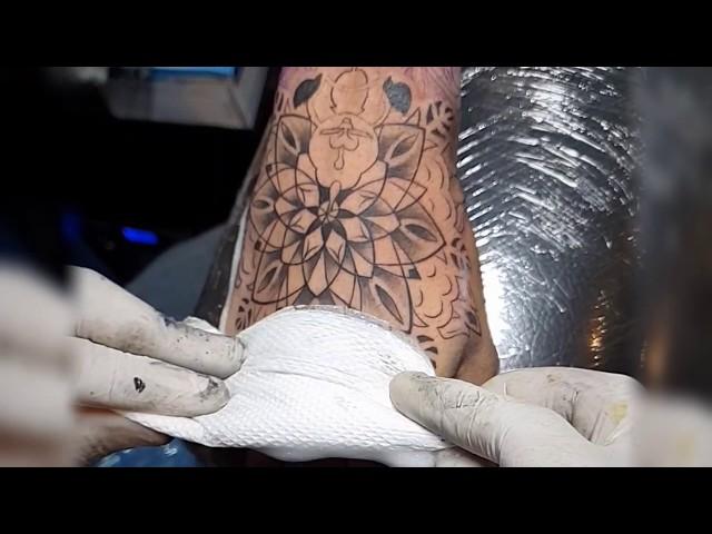 Mandala/Geometric Dotwork Tattoo || Tattoo villa