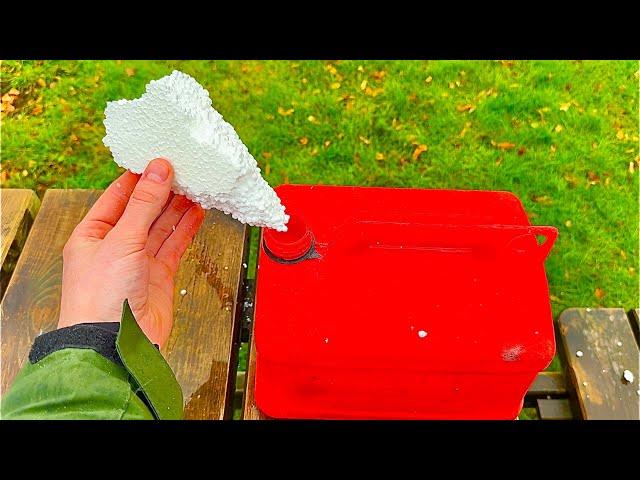 Just Mix Gasoline with Styrofoam and you'll be amazed | practical invention