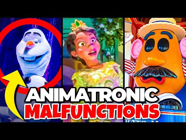 Top 10 Disney Fails & Animatronic Malfunctions Pt 20