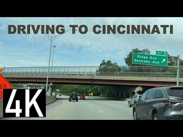 Cincinnati 4K - Driving to Cincinnati, Ohio on I-71 South [4K] - The Queen City - USA