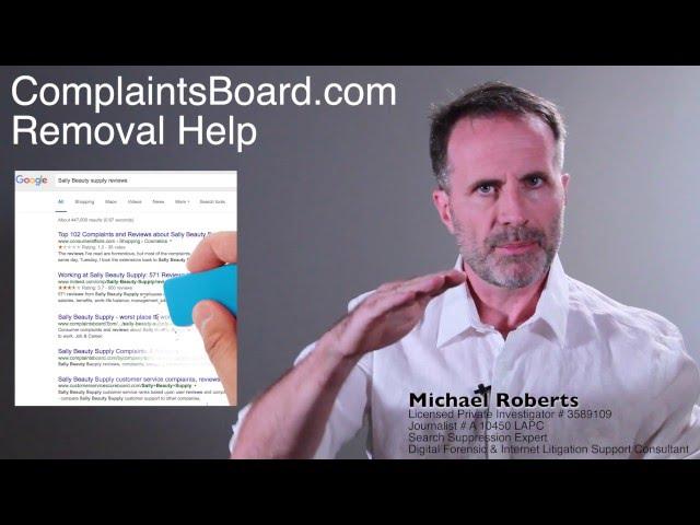 ComplaintsBoard.com Remove Complaint Help both Free & Professional