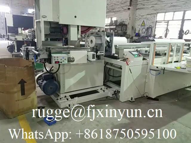 Automatic maxi roll paper band saw cutting machine