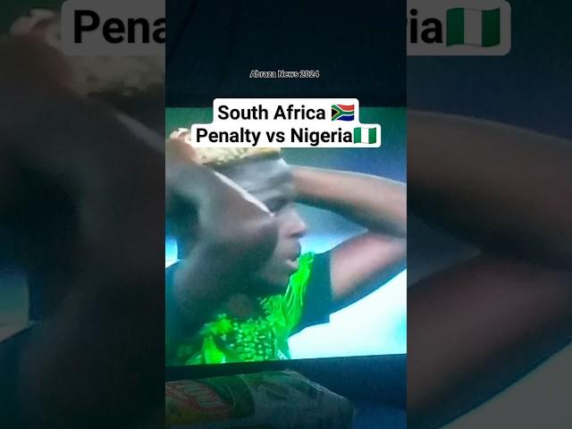 South Africa's Teboho Mokoena last minute penalty vs Nigeria in AFCON Semifinal