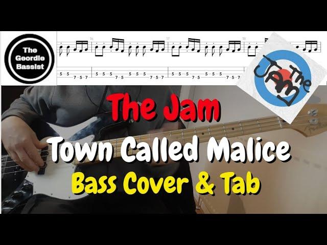 The jam - Town Called Malice - Bass cover with tabs