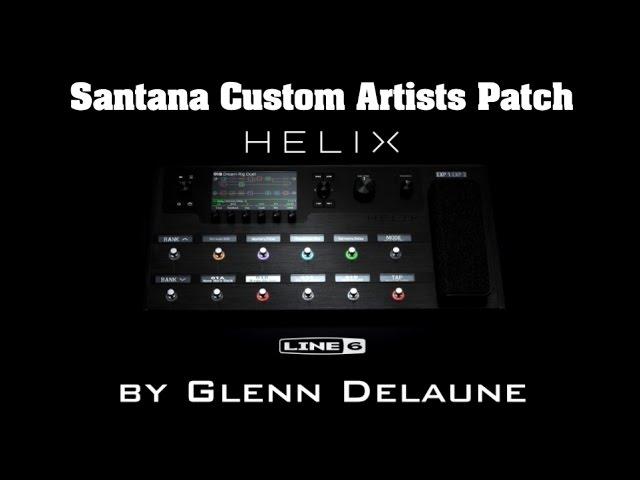 Line 6 Helix Santana Custom Artists Patch - by Glenn DeLaune