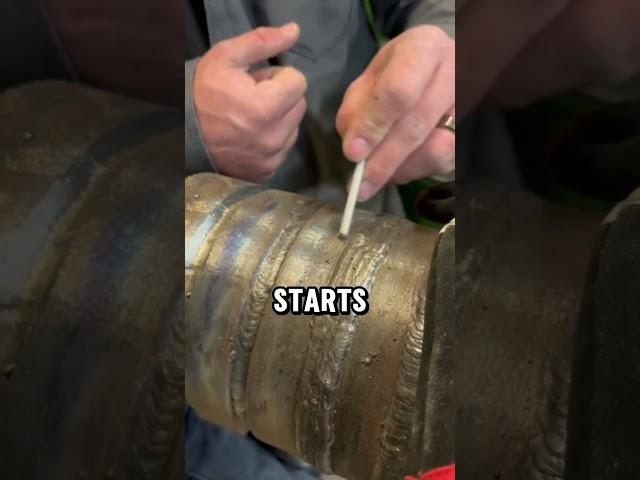 The STRONGEST welds have scattered beads!#weld #welder #welding #industry #pipeline #union #wwa