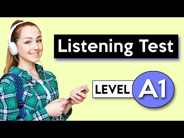 A1 Listening Test | English Listening Test