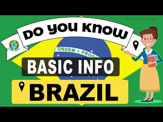 Do You Know Brazil Basic Information  World Countries Information #24 - General Knowledge & Quizzes