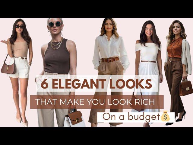 6 ELEGANT LOOKS that Make You Look Rich on a budget (full video)