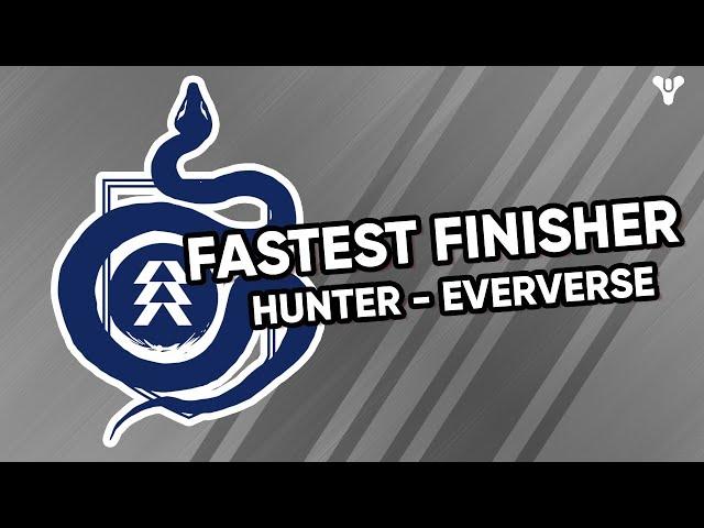 The Fastest Finisher in Hunter Eververse | Destiny 2 #SHORTS