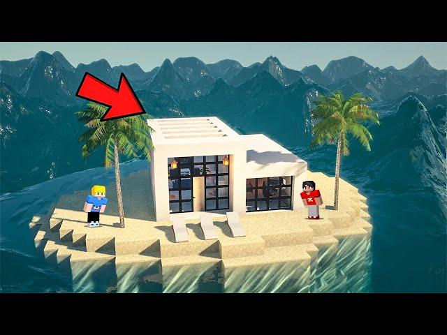 Esse TSUNAMI REALISTA destruiu minha CASA de RICO no Minecraft!