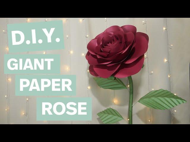 How to Make a Giant Freestanding Paper Rose | DIY Paper Flower Tutorial for Weddings & Events