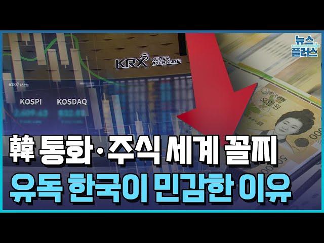 韓 통화·주식 세계 꼴찌…유독 민감한 이유/한국경제TV뉴스