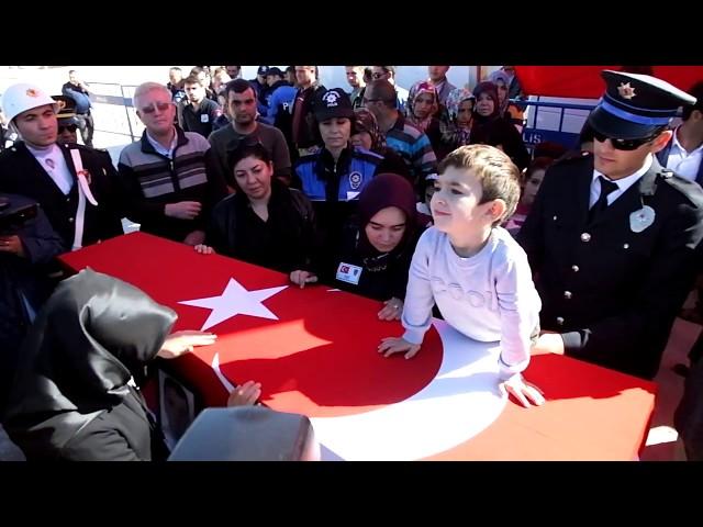 Şehit Polis Muhammed Uz'un Cenaze töreni Çağlak Köyü Aksaray