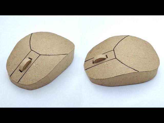 How to make mouse with cardboard | Make a Computer Mouse from cardboard