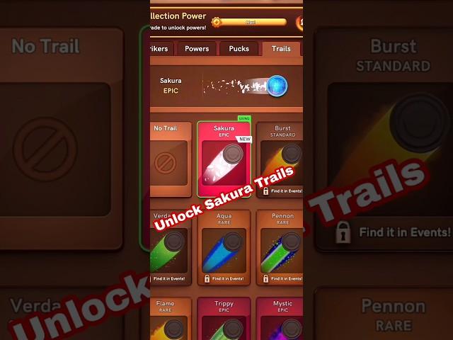 Carrom pool Striker Trails unlock Sakura Trails Carrom pool#short #carrompool #carromlovers