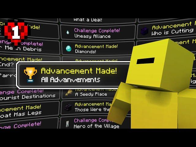 I Got EVERY Advancement in Minecraft Hardcore!