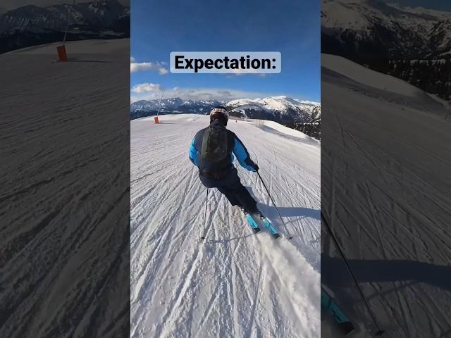 And then there are days like this… #skiing #expectation #snow