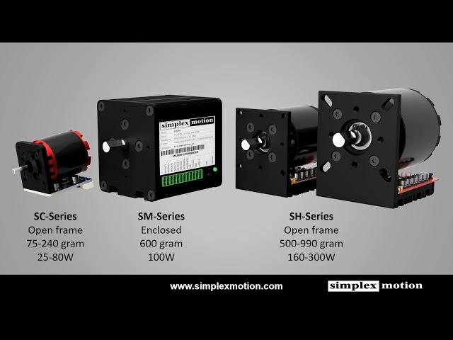 Presentation Simplex Motion integrated servo motors