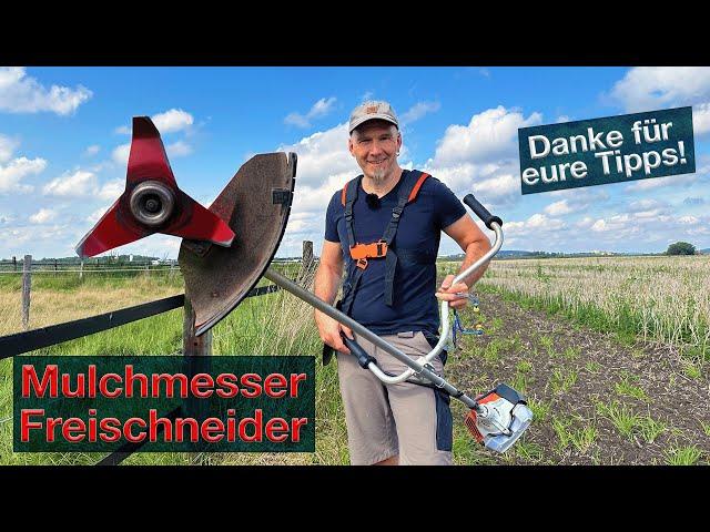 Mulchmesser Oregon am STIHL Freischneider FS94 - Danke für Euren Tipp  - Praxischeck Pferdeweide