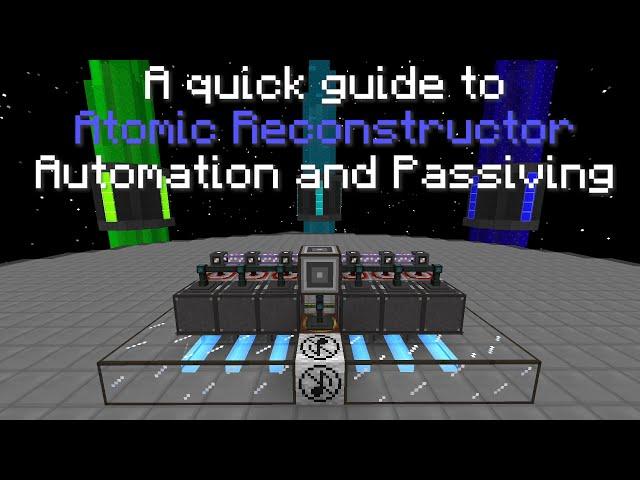 A quick guide to Atomic Reconstructor Automation and Passiving