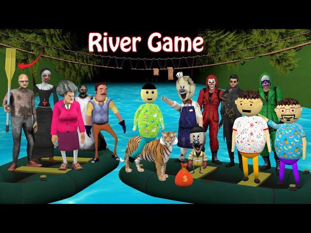 Gulli Bulli Playing River Crossing Game | Jungle Game | Gulli Bulli | Make Joke Of Horror