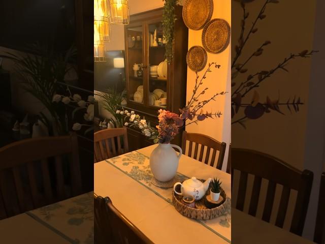 My cozy dining area|| Home decor #youtube #shorts #ytshorts