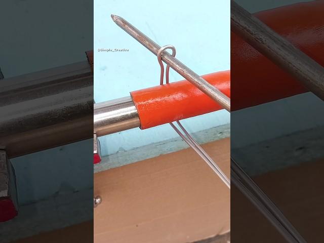 Great hose clamp skill. How to securely clamp a hose with wire #shorts #tips #tricks