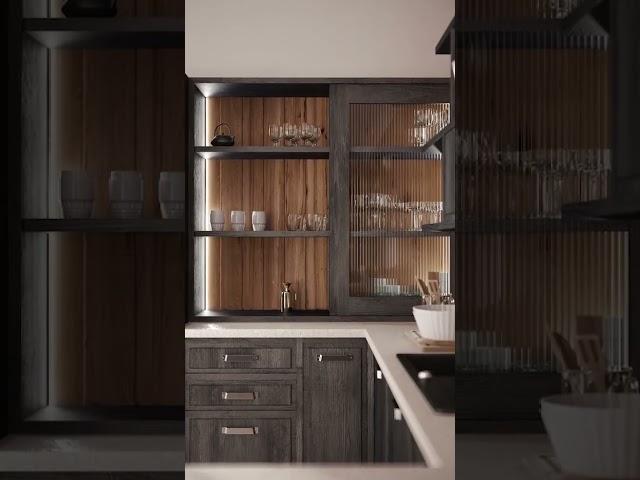 3D Rendering of kitchen by GENENSE CGI #short #shorts #3drendering