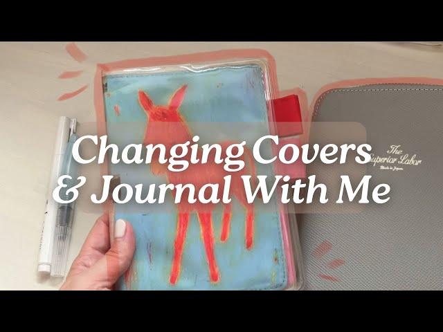 Changing Hobonichi Covers & Journal With Me Hobonichi Techo #journalwithme #hobonichitecho