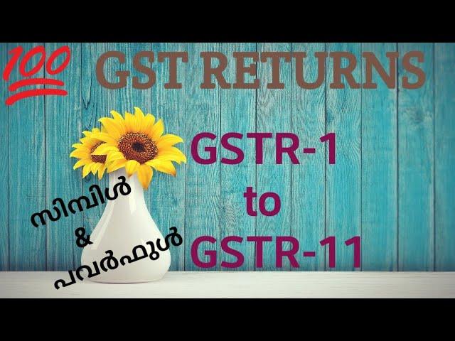 Gst returns full details in Malayalam