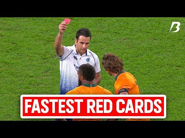 Fastest Red Cards in Rugby