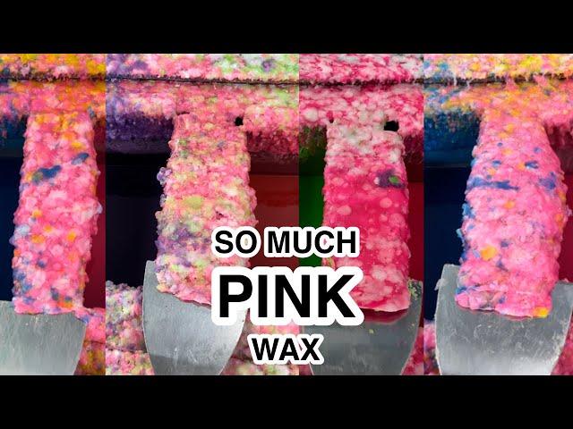 THICK pink wax scrape!!! | the best pink scrapey scrapey‘s