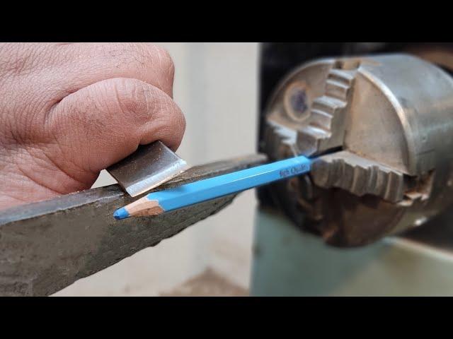 wood turning with colored pencils very delicate project