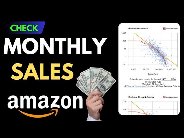 How To Check Amazon FBA Wholesale Product  Monthly Sales Free Tool |  Find winning Products