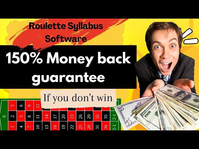 WIN RATE ON ROULETTE!! Roulette Algorithm Software || Roulette syllabus