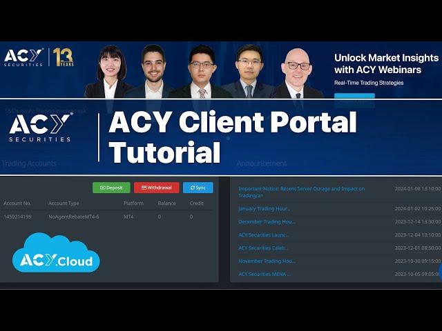 ACY Client Portal Tutorial - Your Guided Tour of all the Features