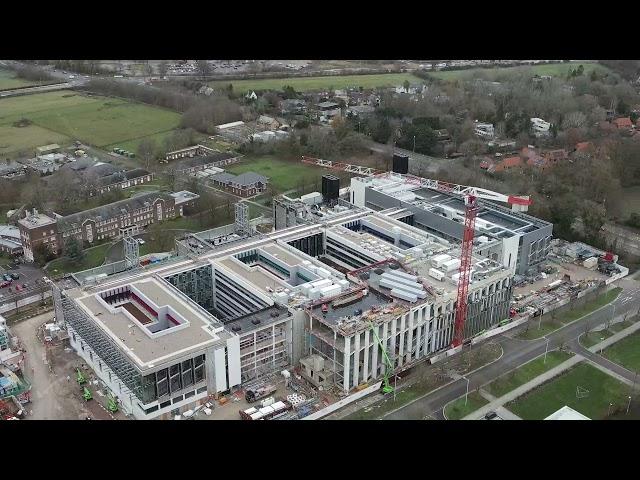 Ray Dolby Centre - Cavendish Laboratory - aerial view December 2021