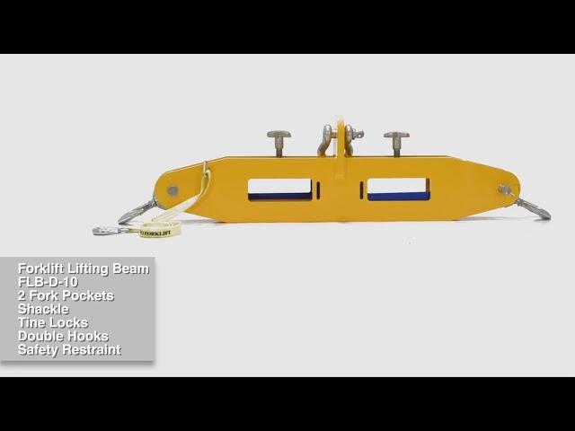 Vestil Manufacturing | FLB-D Forklift Lifting Beam | 360° product view