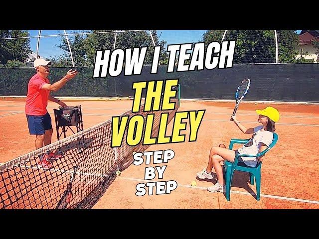 Complete VOLLEY Tennis Lesson: How I Teach a Beginner, Step by Step