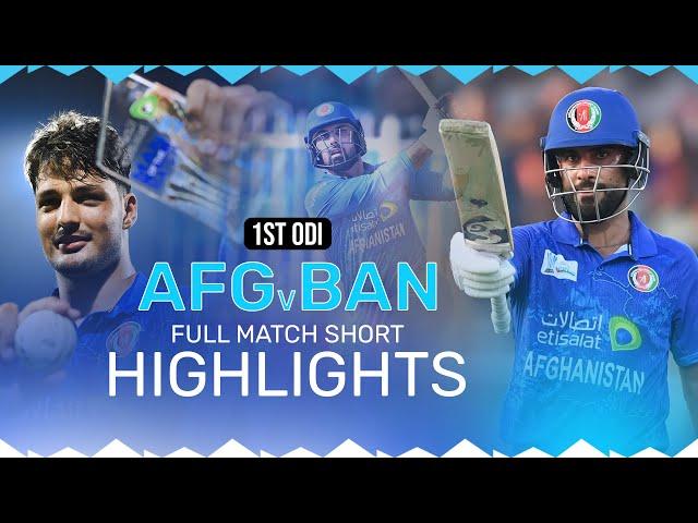 Full Match Short Highlights | Afghanistan vs Bangladesh | 1st ODI | AFG v BAN | ACB | Sharjah