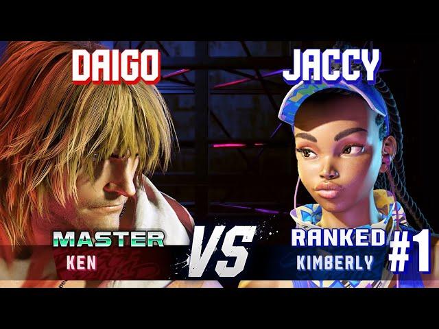 SF6 ▰ DAIGO (Ken) vs JACCY (#1 Ranked Kimberly) ▰ High Level Gameplay