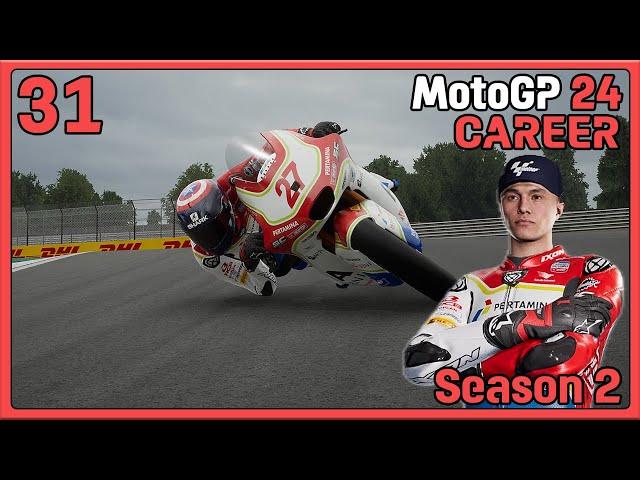 MotoGP 24 Career Mode Part 31: THE RAIN CAME AT THE RIGHT TIME! | German GP (Season 2)