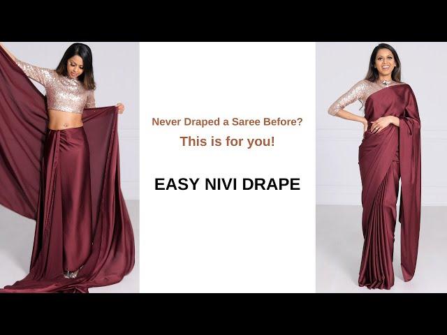 Never draped a saree before...This is For You! | saree draping new style | saree draping | Tia Bhuva