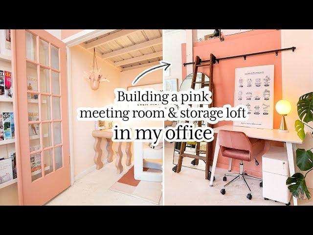 Renovating the Team AG studio (again) | We built a pink meeting room and storage loft!!