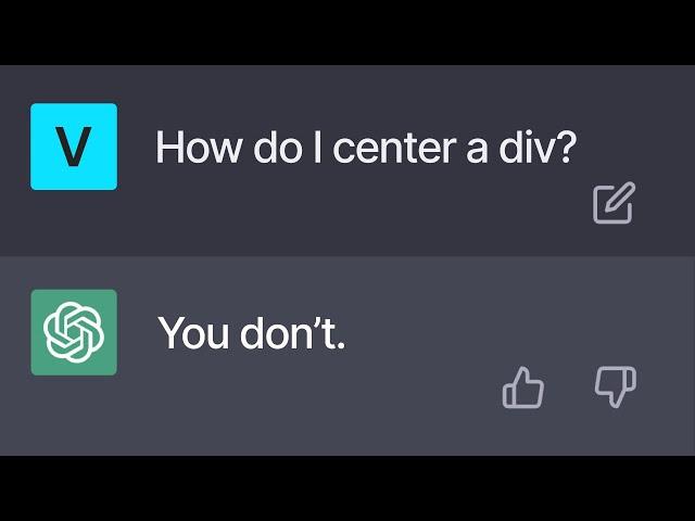 Asking ChatGPT to centre my div